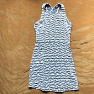 Hollister Black and white cut out skater dress